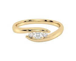 Diam Addict Ring 585 Gelbgold mit im Labor gezüchteten Diamanten