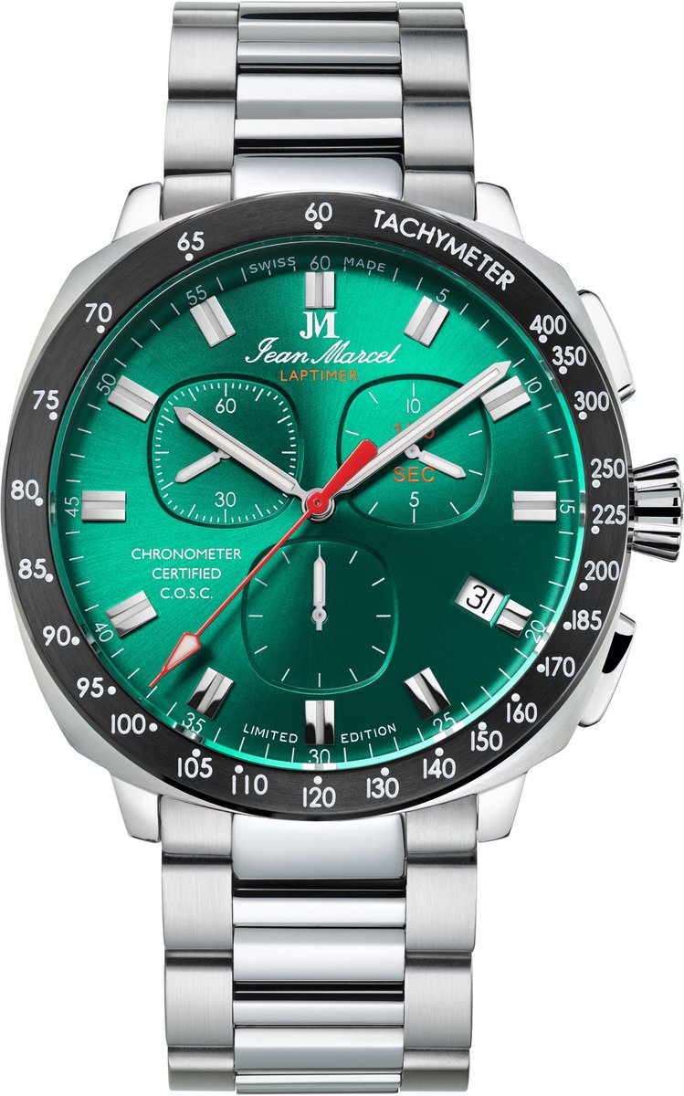Jean Marcel Herren Armbanduhr Edelstahl Glänzend 23cm