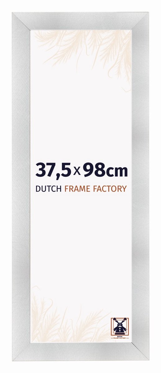 Dutch Frame Factory Fotolijst 37,5x98 cm - MDF - Aluminium Geborsteld - Praag
