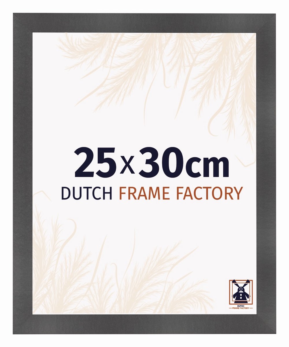 Dutch Frame Factory Fotolijst 25x30 cm - MDF - Zwart Mat - Praag