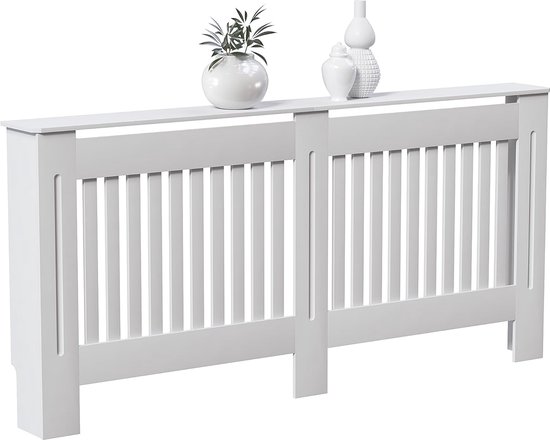 Kappen Radiator Style Moderne radiatorkap met lamellendesign - Extra groot | bol
