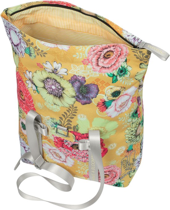 Basil Bloom Field Fietsshopper - 15-20 Liter - Waterdicht - Geel van Basil — afbeelding 4
