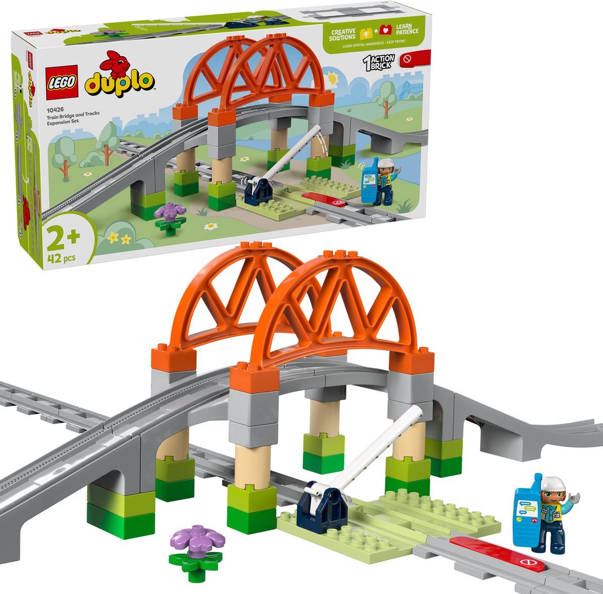 LEGO DUPLO - Stad Treinbrug en rails uitbreidingsset - 10426 — afbeelding 13