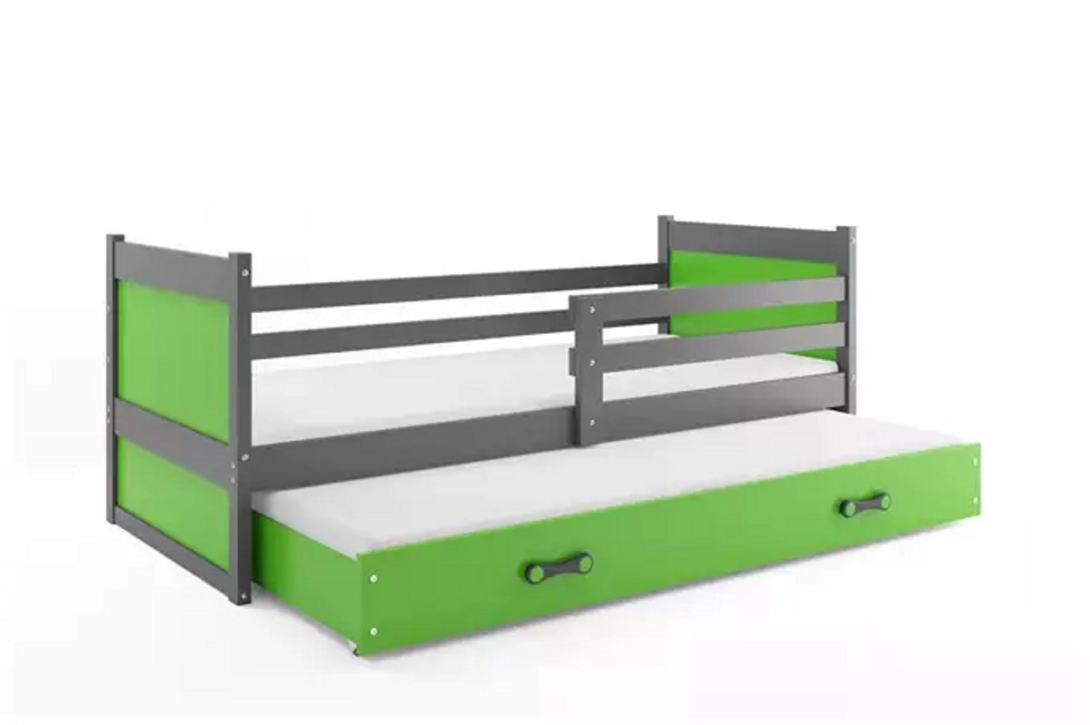 BMS - Jeugdbed - 90x200 - Graphiet/Groen