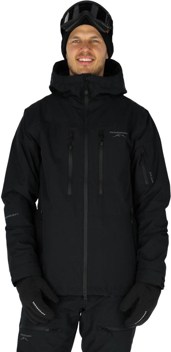 Swedemount Freeride Jas – Ski jas voor heren – 2XL Zwart