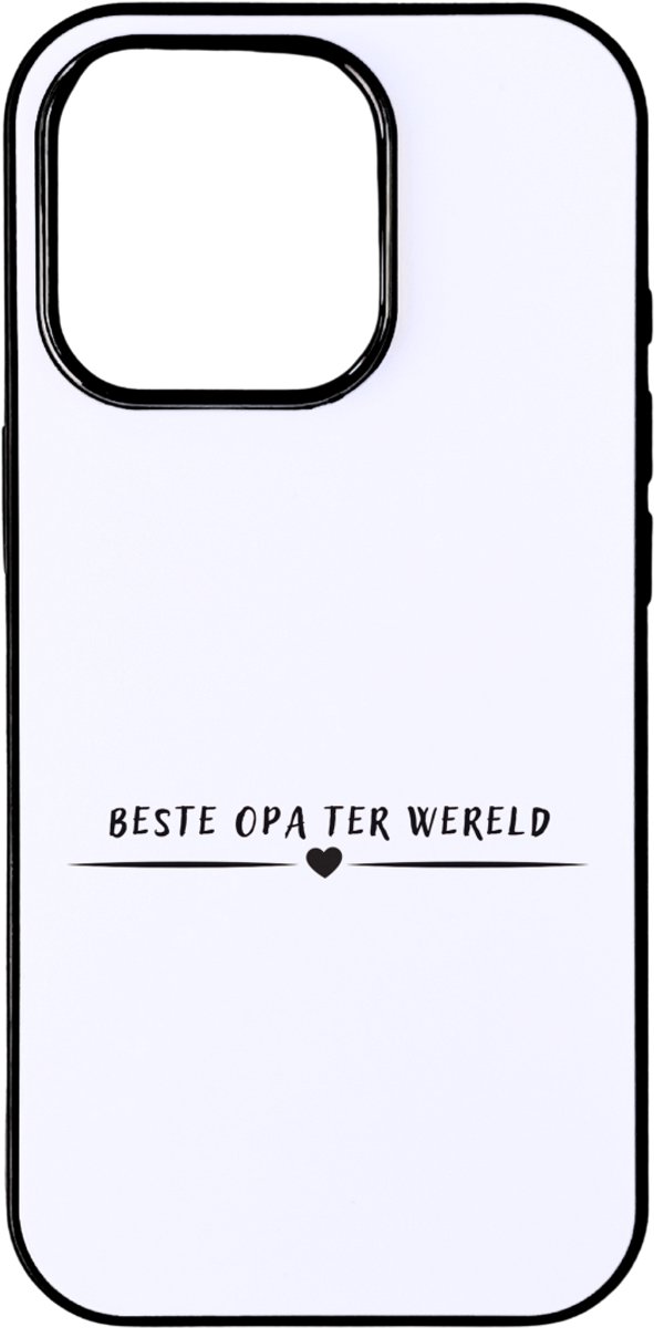 Hacebo® - Beste opa ter wereld telefoonhoesje - Opa - grandpa - telefoonhoesjes - leuk cadeau voor je opa - hoesje geschikt voor iPhone 16 Pro