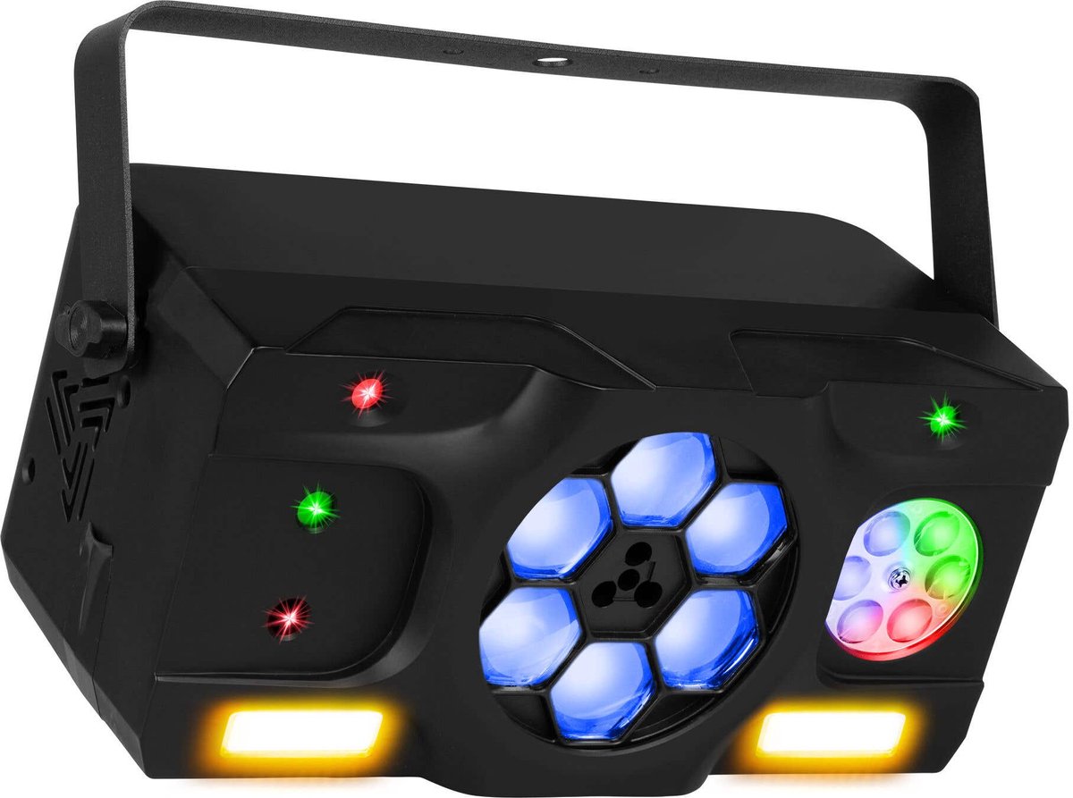 Discolamp - Fuzzix Stellar2 LED partylight - Multi DJ effect - RGBW LED’s, gobo’s en stroboscoop