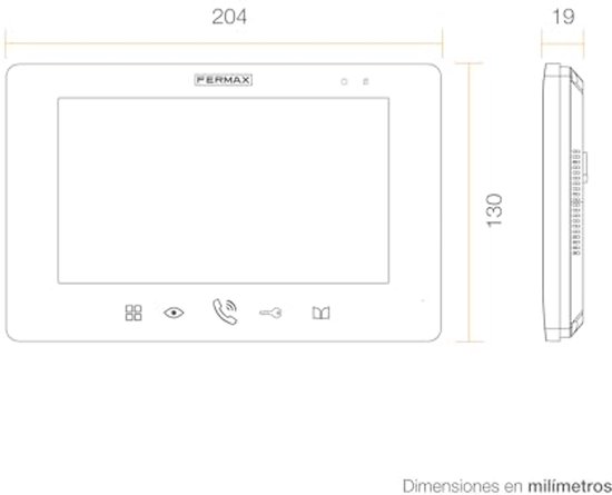 7-inch video-intercom met groothoekcamera en nachtzicht — afbeelding 4
