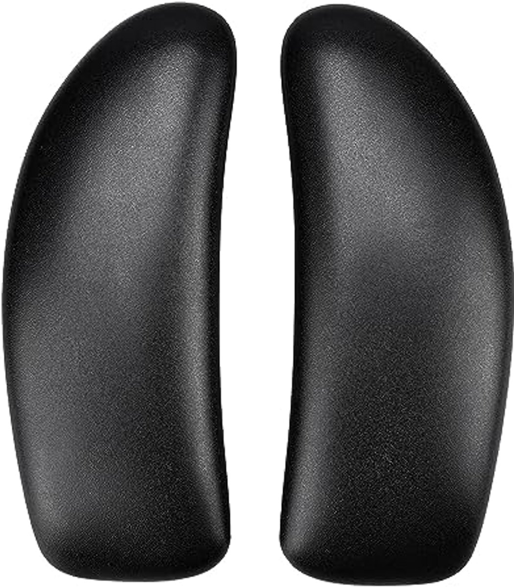 Arm Pads Caps voor Vrije Kantoorstoel - Zwart - Compatibel met Standaard Arm (In Hoogte Verstelbaar) - 1 Paar