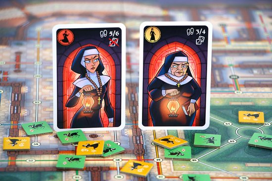 999 Games - Nuns on the run - Verstoppertje aan tafel! - 2 tot 8 spelers - Bevat spelregels in NL EN FR