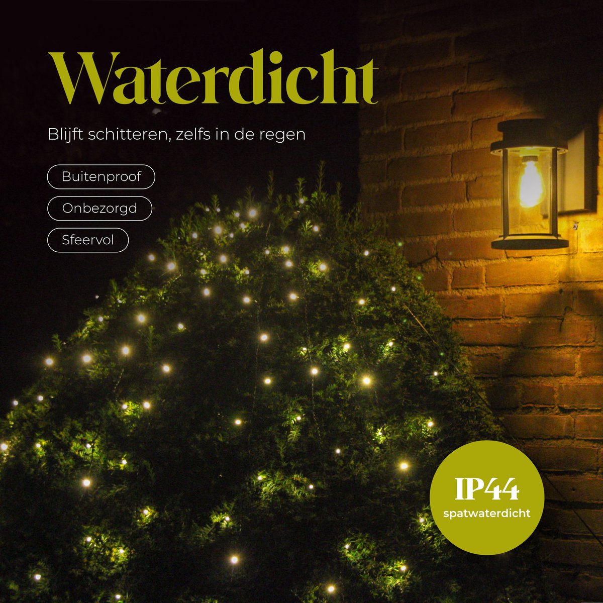 Giftmas Kerstboomverlichting met Ring - 280 LED Warm Wit - 2 m - Afstandsbediening en Timer - Kerstverlichting Binnen en Buiten - Kerstboom Lampjes – foto 4