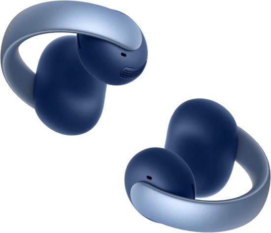 soundcore AeroClip by Anker, Oordopjes met open oor, clip-on hoofdtelefoon, adaptief comfort, heldere gesprekken met 4 microfoons en AI, stabiele pasvorm, 12 mm drivers voor helder geluid - Blauw