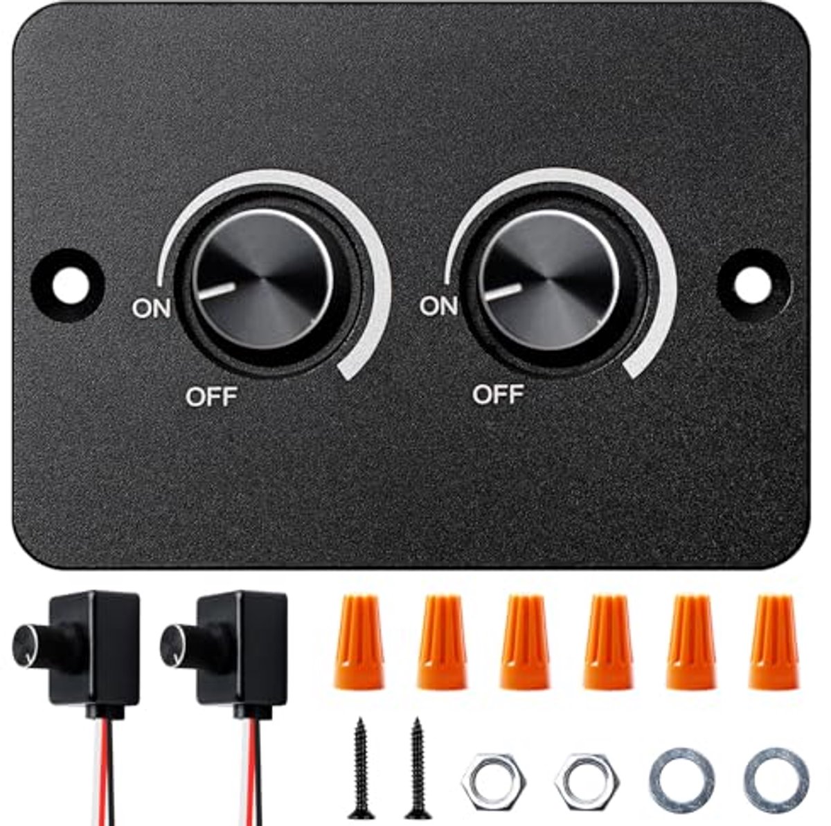 LED Dimmer 12-24V 5A met Dubbele Dimswitch voor Traploos Dimmen