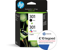 HP 301 - Inktcartridge - Origineel - Standaard capaciteit - Kleur & Zwart + Instant Ink tegoed
