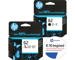 HP 62 - Inktcartridge - Origineel - Standaard capaciteit - Kleur en Zwart + Instant Ink tegoed