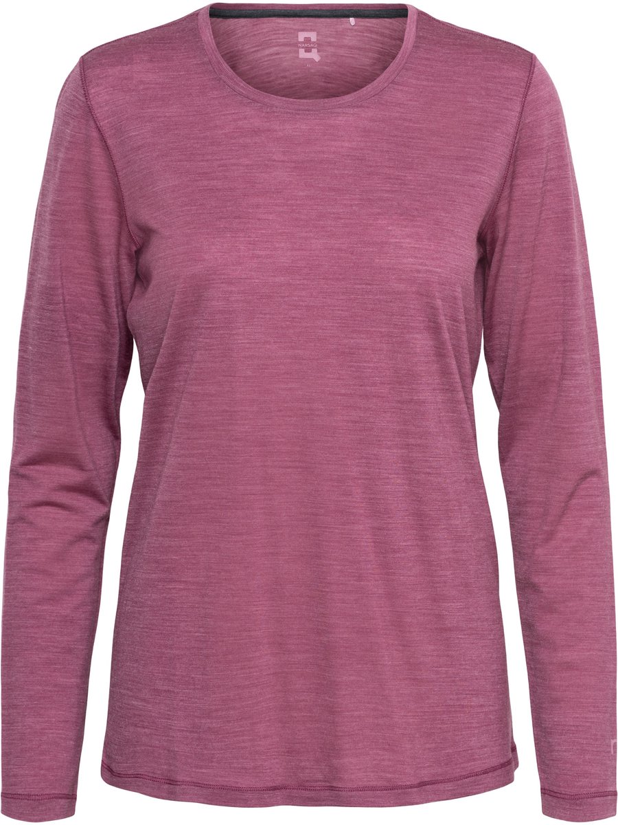 Narsaq Ikamiut Women Merino Long Sleeve Tee Dry Rose