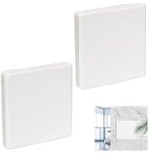 Cache-prises murales - 2 pièces - 8,6 x 8,6 cm - Cache-prises carrées pour prises inutilisées
