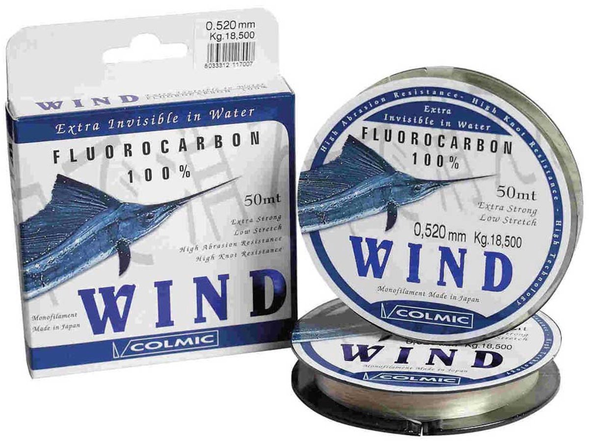 Colmic Wind Flurocarbon 50 M Transparant 0.310 mm