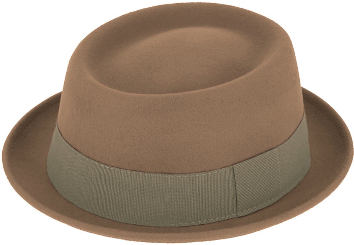 Wolvilten Pork Pie kleur Camel maat 59
