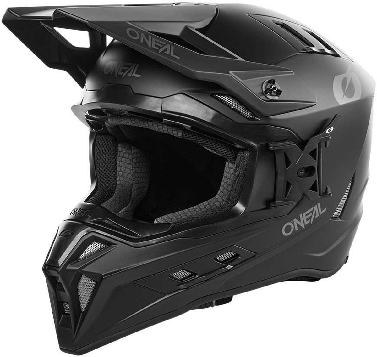 O'NEAL EX-SRS Solid Mat Zwart Crosshelm - Helm