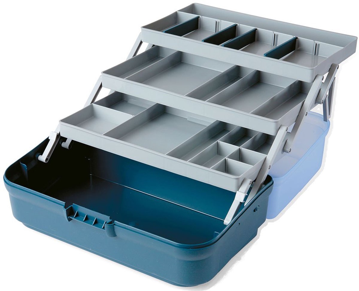 Lineaeffe 3 Trays Transparent Cover Viskist Blauw