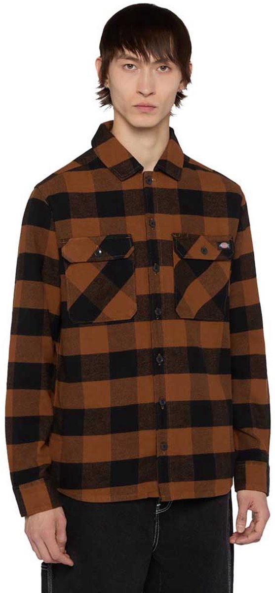 Dickies Sacramento Overhemd Met Lange Mouwen S Man Toffee
