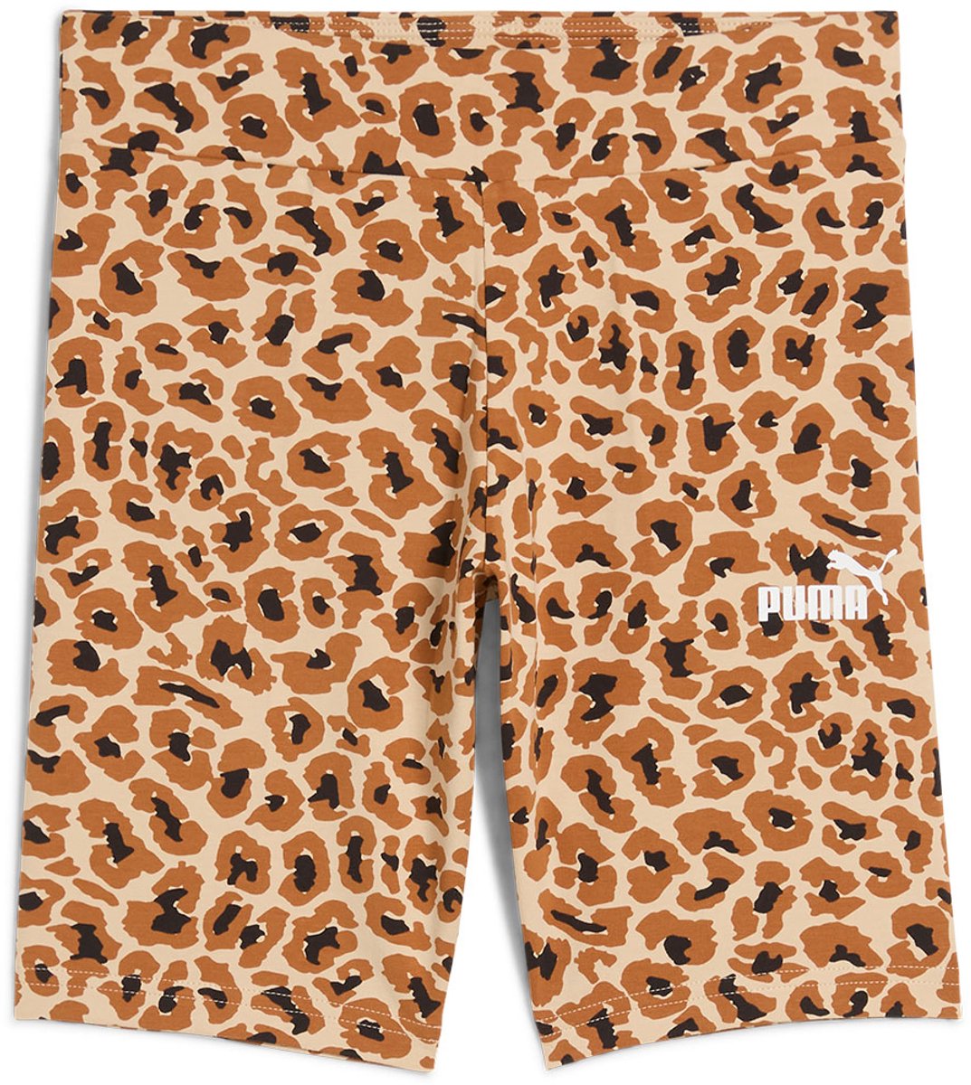 Puma Ess Animal Aop Korte Leggings 13-14 Years Meisjes Light Sand