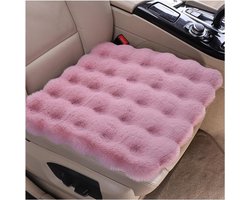 Autostoelkussens - Autostoelbeschermers - Beschermkussens - Winter Autostoelkussens - Antislip Zitkussens - Geschikt voor Auto- en Bureaustoelen - 45*45cm - Roze
