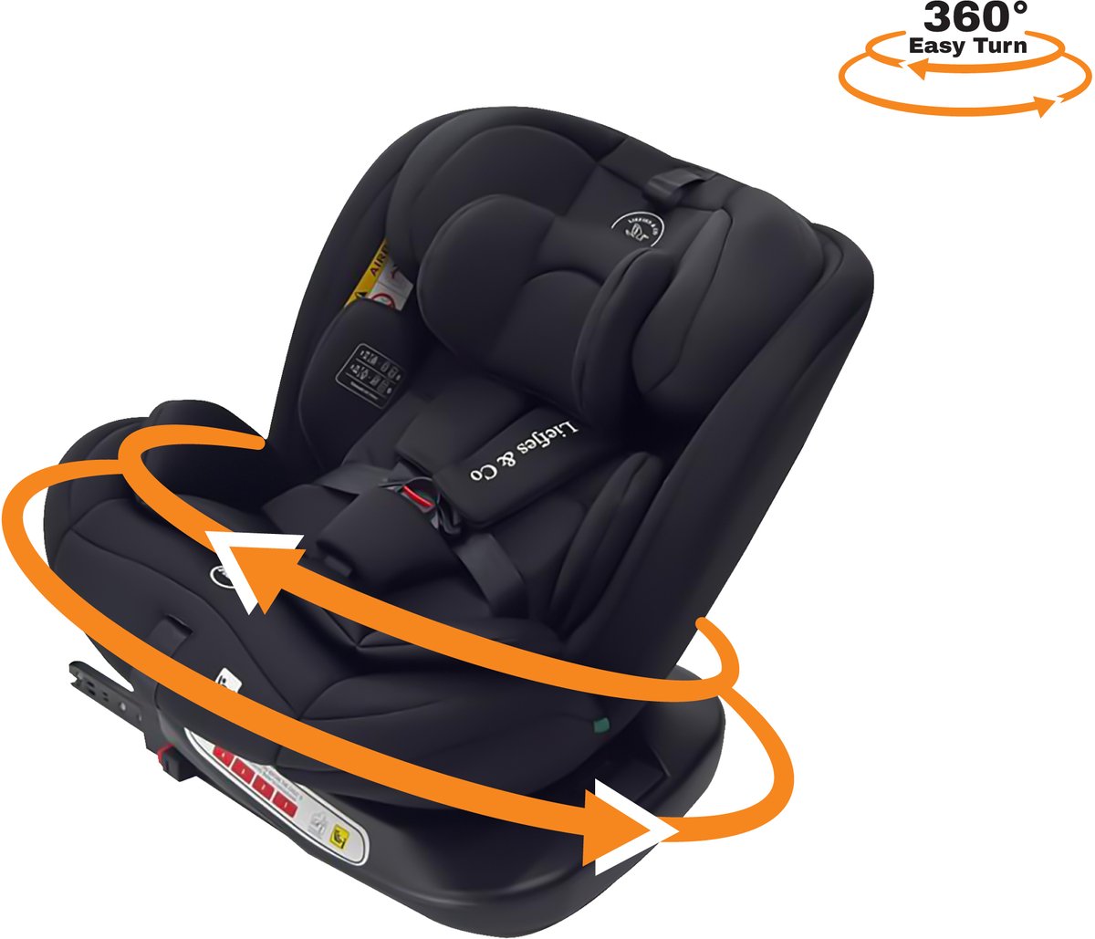 Liefjes & Co Growsafe Autostoel – i-Size 4-in-1 – 360° Draaibaar – ISOFIX & Top Tether – Groep 0/1/2/3 (40–150 cm) – foto 3