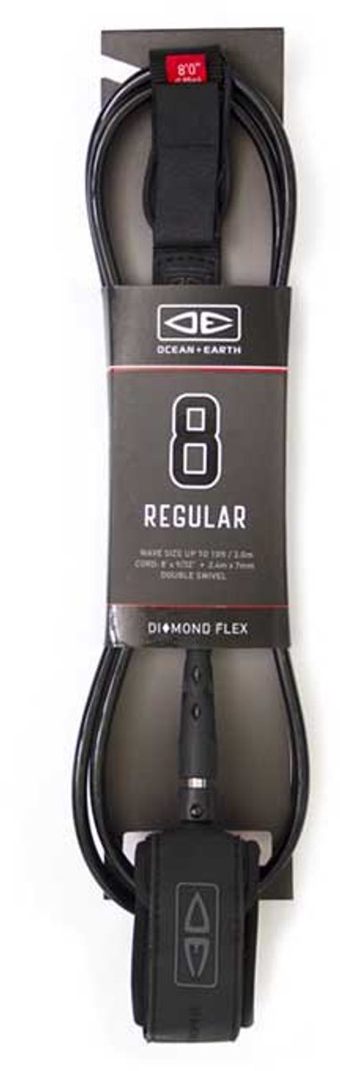 Ocean & Earth Regular Diamond Flexmoulded Surflijn Zwart 8´0´´