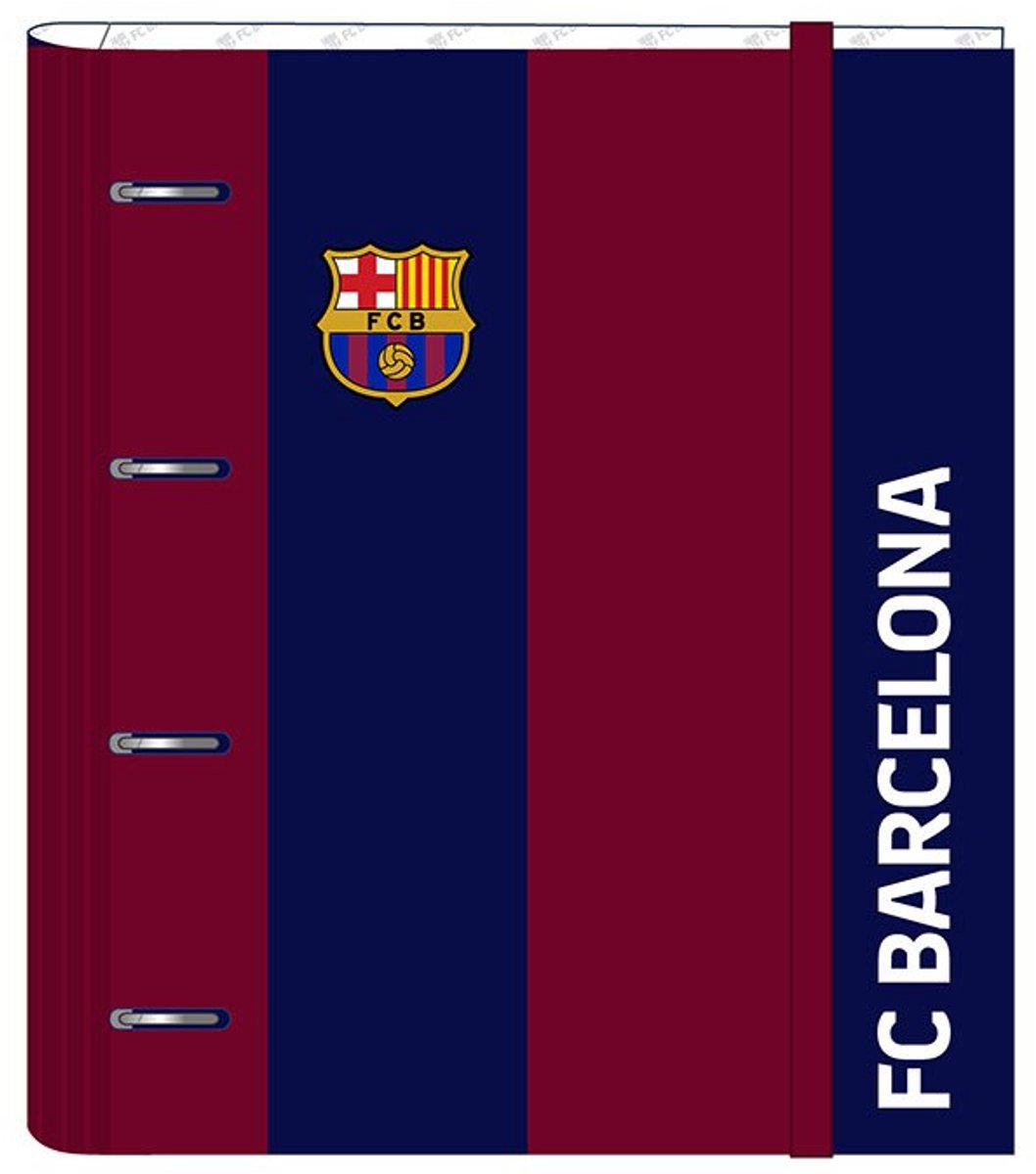 Safta F.c Barcelona A4 With 100 Sheets Ringband Rood Kinderen