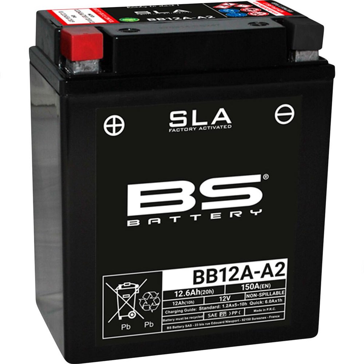 Bs Battery Sla Battery Maintenance Free Factory Activated - Bb12A-A/B Fa