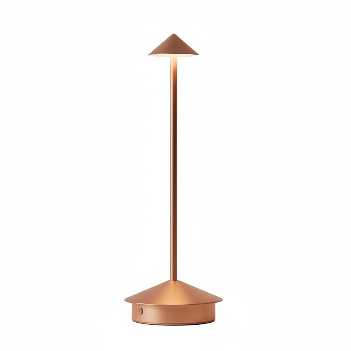 OMNIEXA Tafellamp - Roségoud – Dimbaar & Draadloos – 3 Lichtstanden – LED Designlamp met TouchControl – Luxe Tafellamp voor Woonkamer, Horeca of Slaapkamer