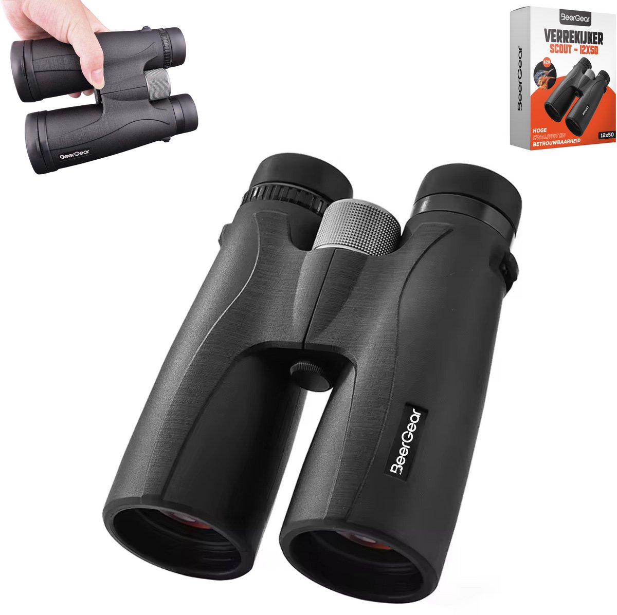 Bol.com BeerGear Verrekijker voor Volwassene 12x50 ED Dakkant - Inclusief Accessoires - Waterbestendig aanbieding