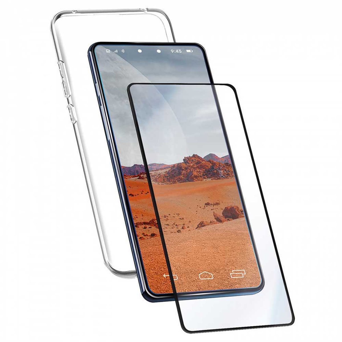 Myway Honor 90 Lite Telefoonhoesje En Schermbeveiliging Transparant