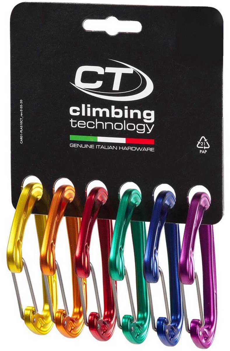 Climbing Technology Fly Weight Evo Karabijnhaak 6 Eenheden Goud