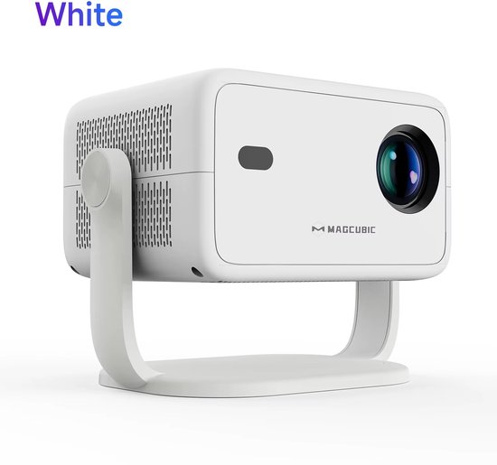 Molain Projector 4K - Mini beamer - Home cinema - 650Ansi - Native 1080P - Draagbaar - 360° functie - Bluetooth