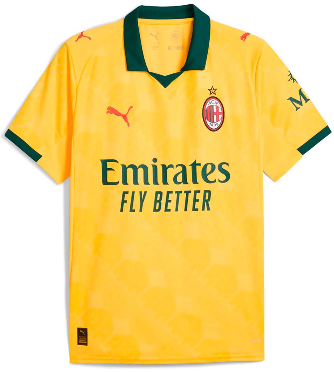Puma Ac Milan 25/26 Replica Derde T-shirt Met Korte Mouwen Geel XS Man