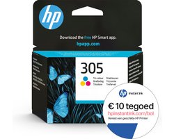 HP 305 - Inktcartridge - Origineel - Kleur + Instant Ink tegoed