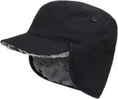 GURU SHOP Wollen muts met oorkleppen, Noorse muts, wintermuts, heren/dames, rood, wol, maat: One Size, blauw/rood, One size