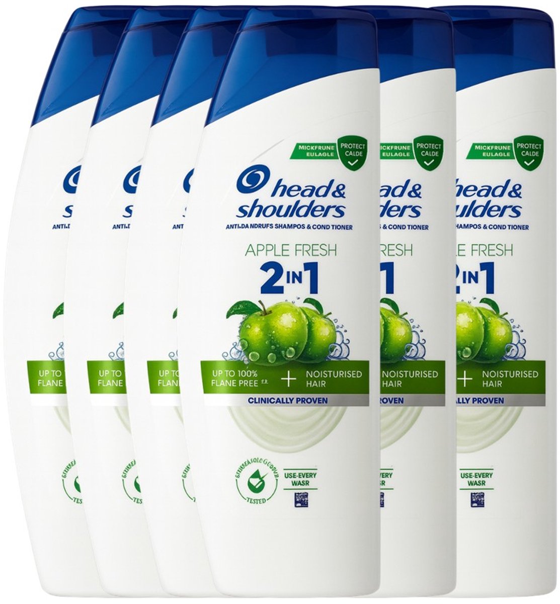 Head & Shoulders Citrus Fresh 2-in-1 Anti-roos Shampoo & Conditioner voor Vet Haar - 6 x 330 ml