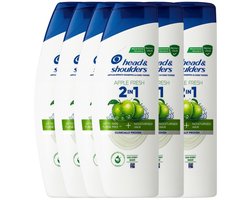 Head & Shoulders Citrus Fresh 2-in-1 Anti-roos Shampoo & Conditioner voor Vet Haar - 6 x 330 ml