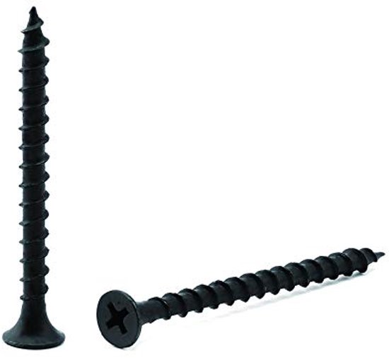 SKIR'CO  80 Stuks  Zwart Fosfaat Afwerking 4,8 X 120 Mm Gipsplaatschroeven Houtschroeven Kruiskop Gipsplaatschroeven 681566631
