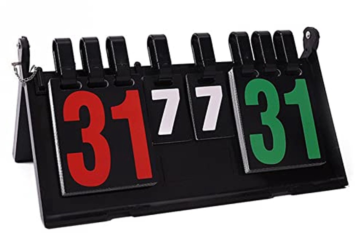 Draagbaar Digitale Scorebord Flipper voor Sportwedstrijden - 4 Digitale Tafelbladscoreborden