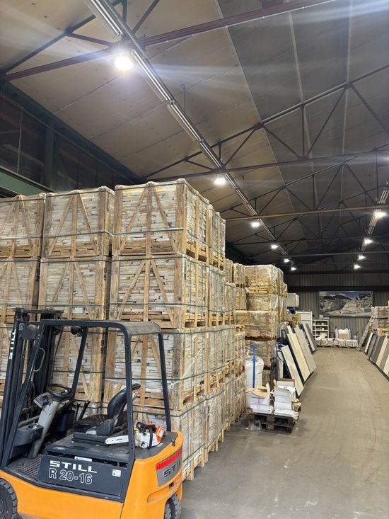 Flagstones Brasil White 25-40mm 4-8pc verkoop per pallet inhoud