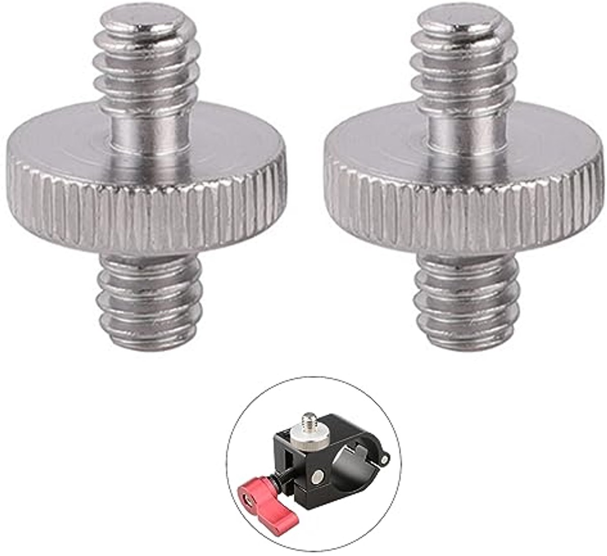 2 Stuks 1/4 Inch Schraube voor Camera - Bevestigingsschroeven voor Statief en Monopod