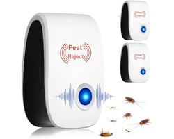 3 stuks Ultrasoon ongedierteverjager - Muizenverjager - Veilig, stil, energiezuinig - Elektronische plug-in voor knaagdieren, muggen, kakkerlakken, spinnen, mieren, enz. - Geschikt voor thuis, kantoor en magazijn