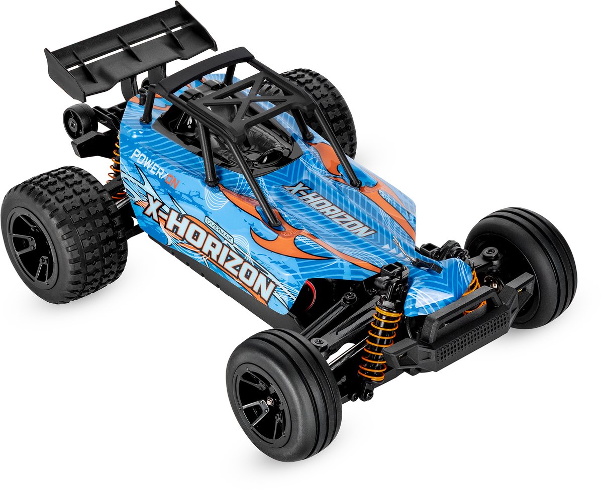 Overmax X-Horizon RC Auto 4x4 – 30 km/u – LED Verlichting, Dubbele Accu tot 40 min, Vering, Lage Bodemvrijheid, 2 Carrosserieën, Achterwielsteun, Digitale Connectie – Offroad Racewagen voor Kinderen & Volwassenen – Bestuurbare Auto — afbeelding 12