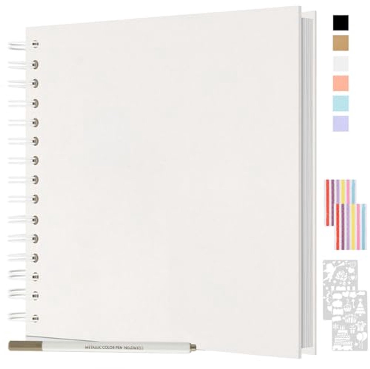 Fotoalbum Plakboek 24x24cm - DIY Hardcover Met 80 Pagina's Kraftpapier Voor Herinneringen