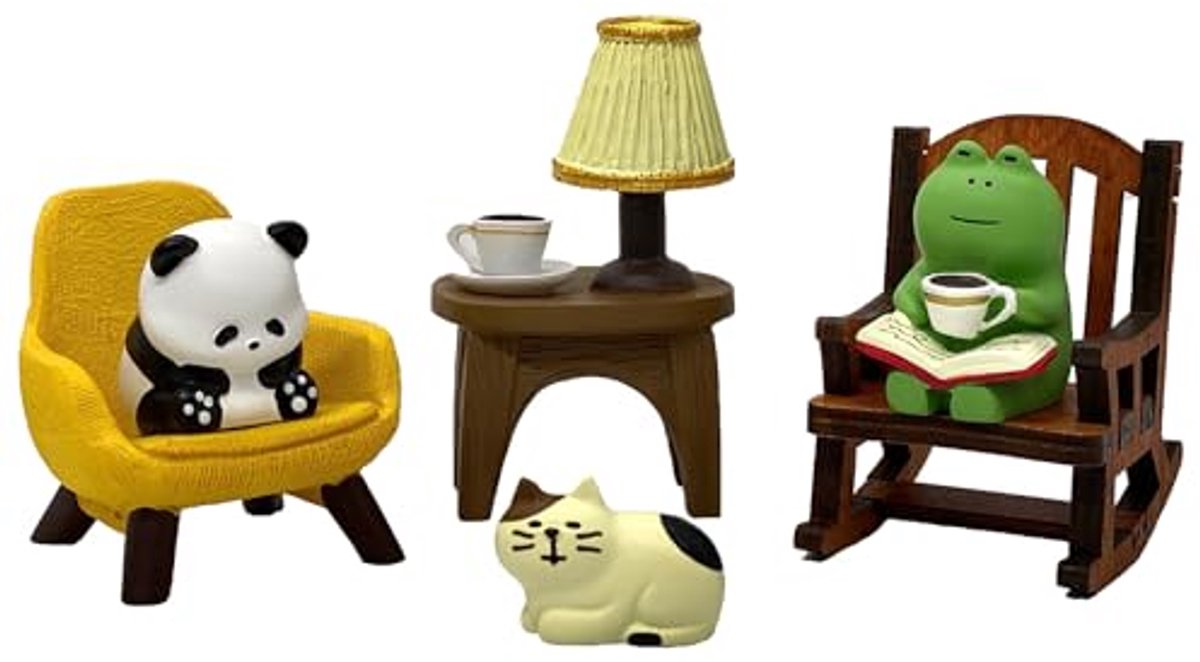 Miniatuur Kikkerbeeldjes voor Bureaudecoratie en Tuinaccessoires